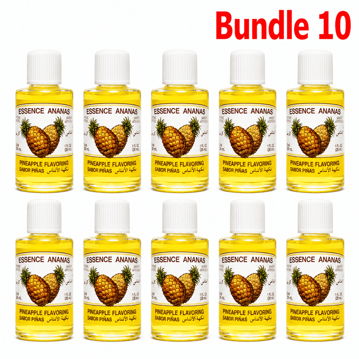 3 Lions Flavoring Essence 30ml Pineapple (Ananas) pack of 10 bottles