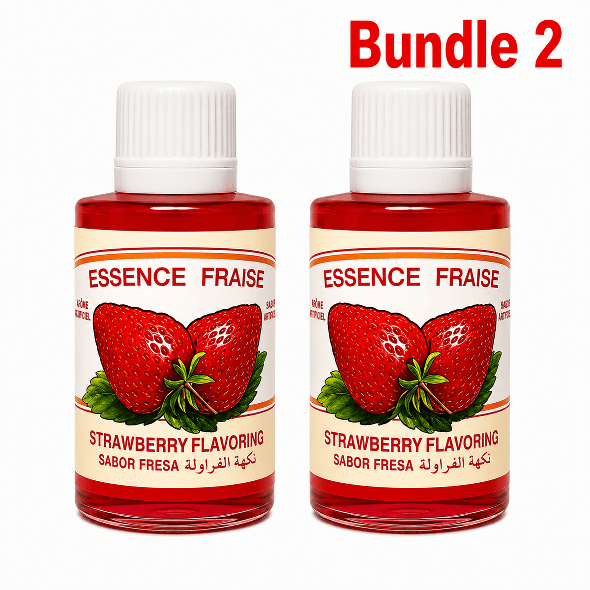 3 Lions Flavoring Essence 30ml Strawberry (Fraise) pack of 2 bottles