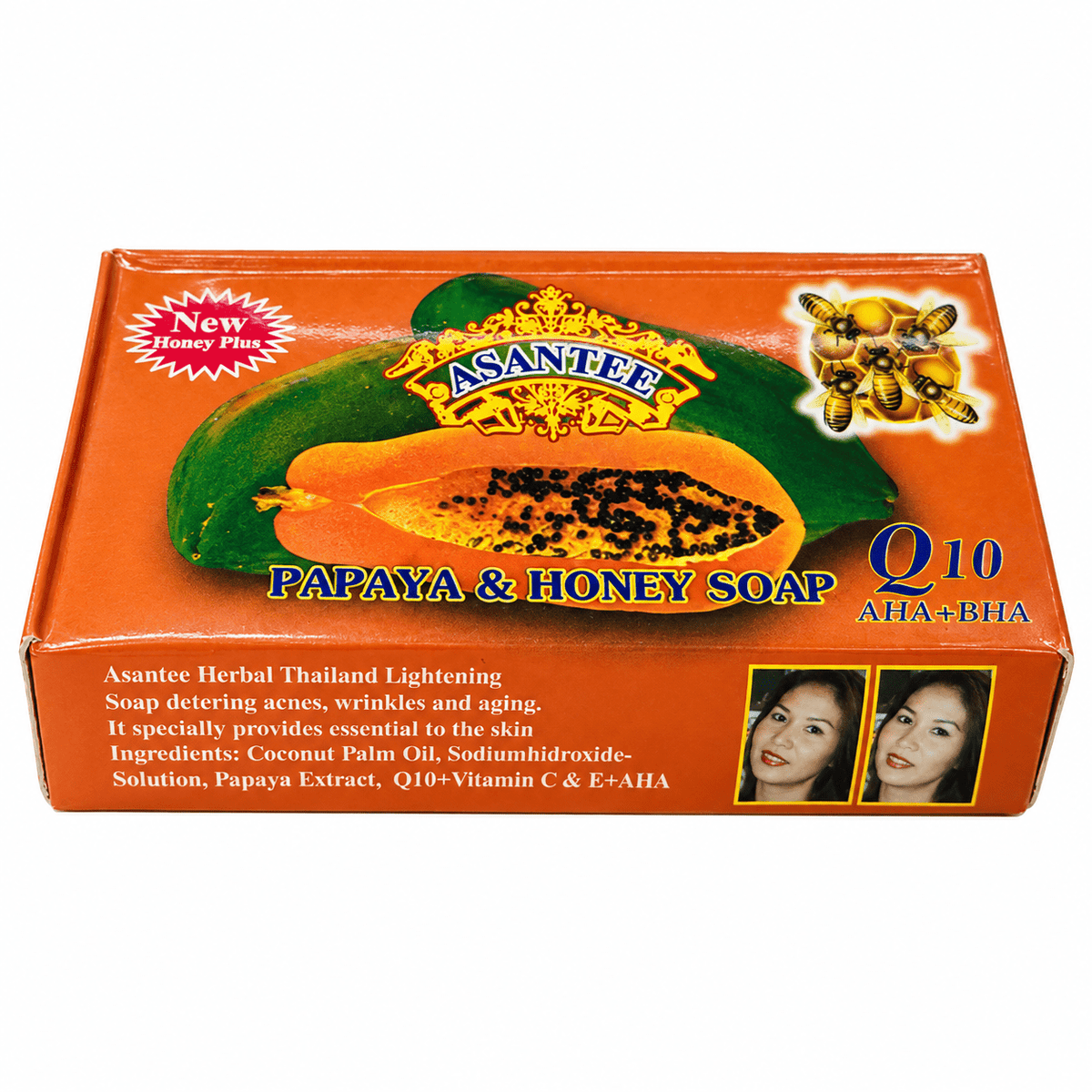 Asante papaya and Honey soap brighten & remove dark spots - Yado African & Caribbean Market