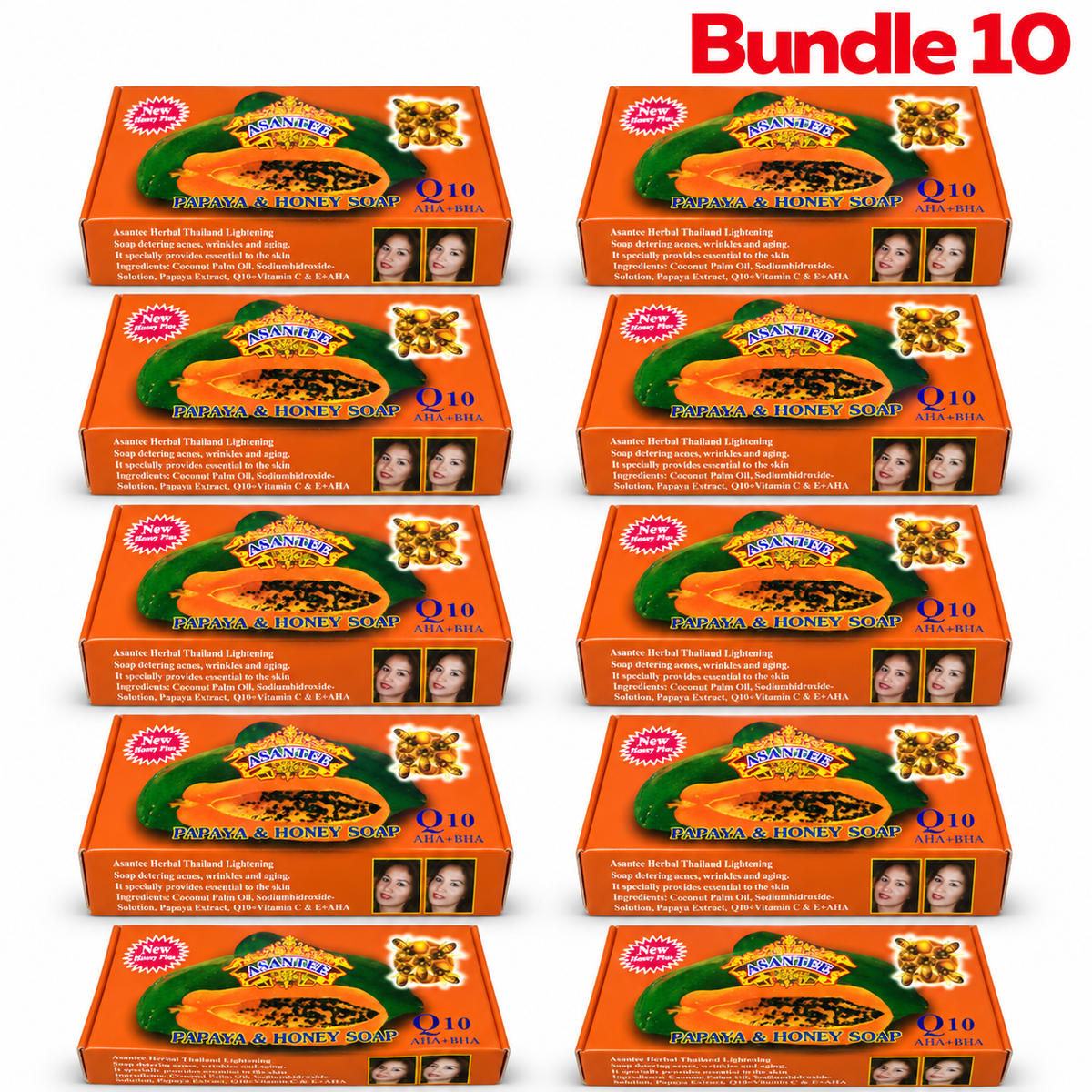 Asante papaya and Honey soap brighten & remove dark spots - Yado African & Caribbean Market