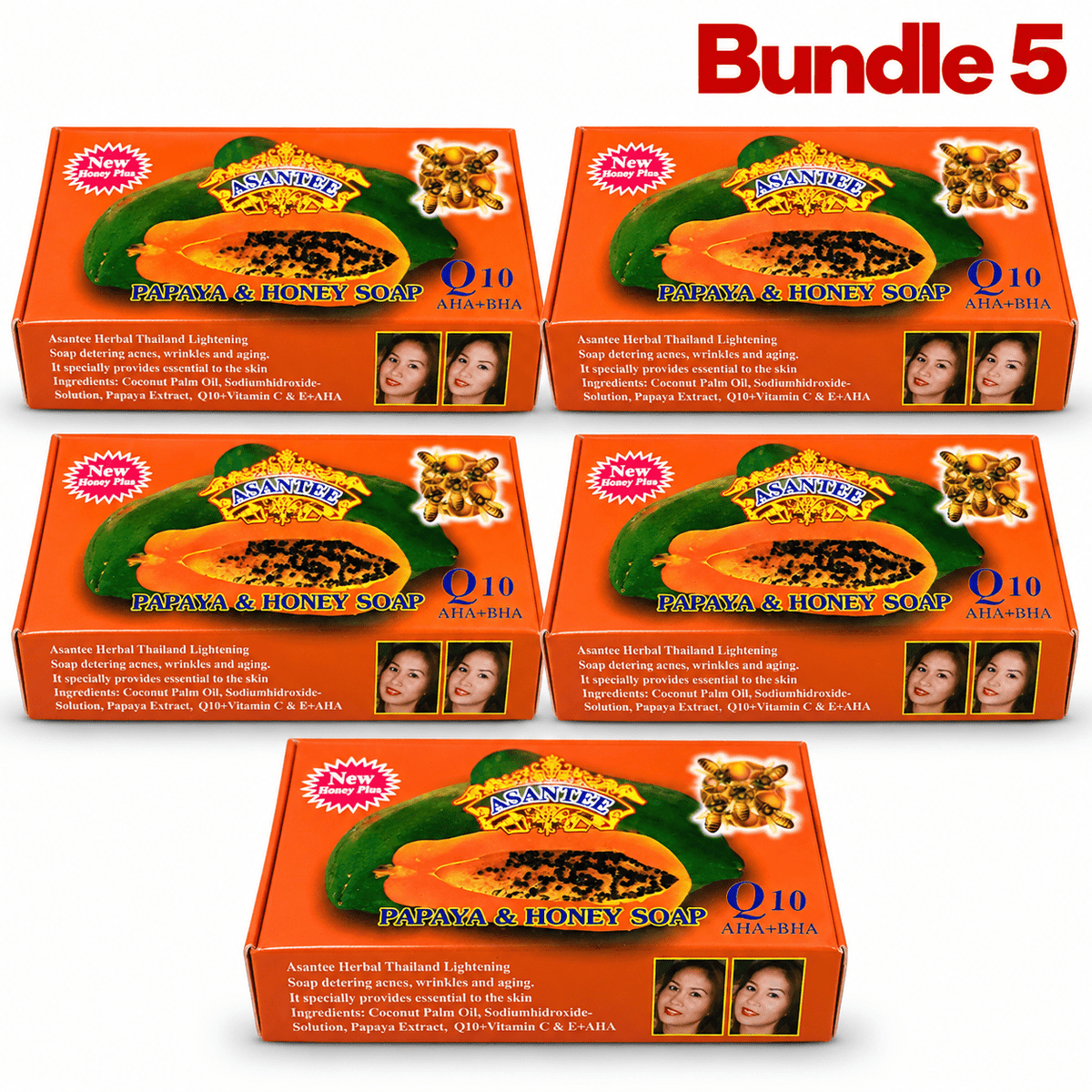 Asante papaya and Honey soap brighten & remove dark spots - Yado African & Caribbean Market