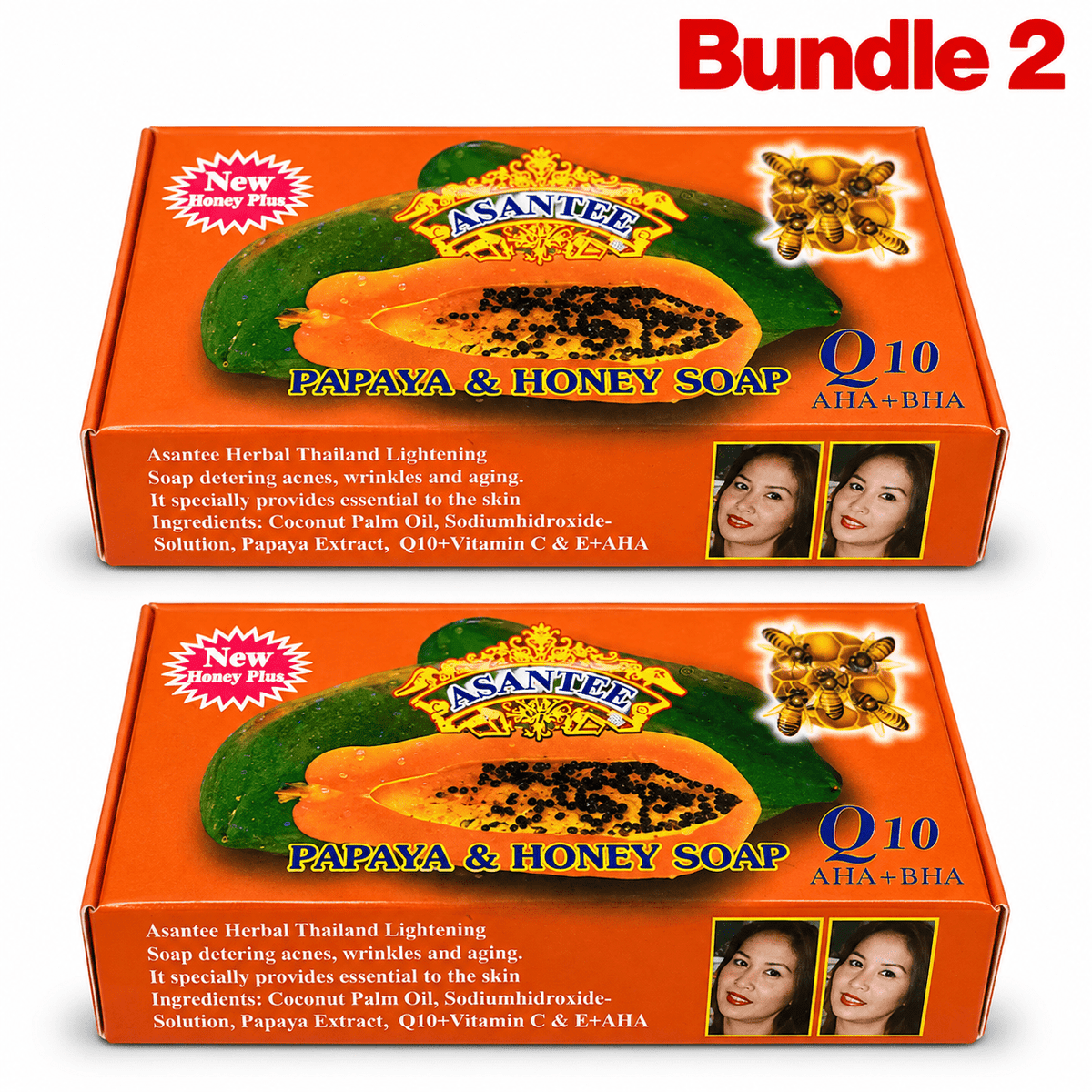Asante papaya and Honey soap brighten & remove dark spots - Yado African & Caribbean Market