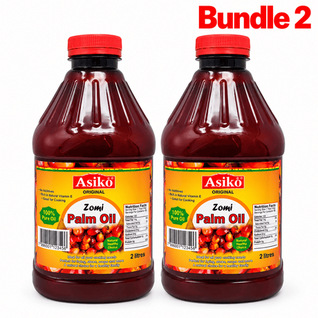 Asiko Zomi Palm Oil 2 Litres pack of 2 bottles