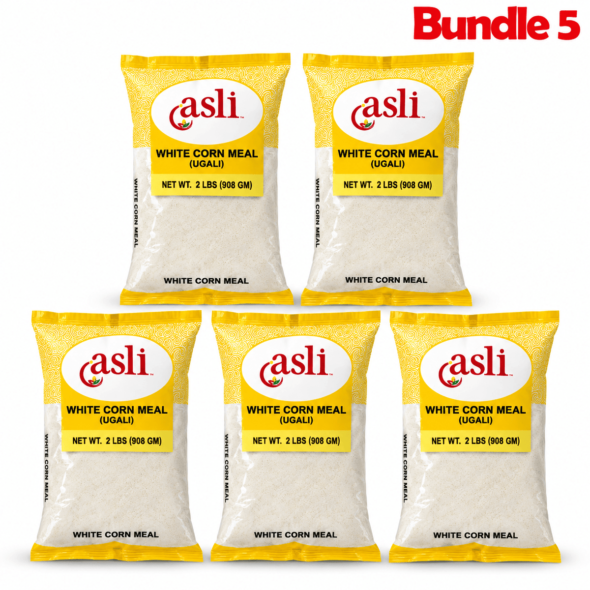 Asli White Corn Meal pack of 5 bags