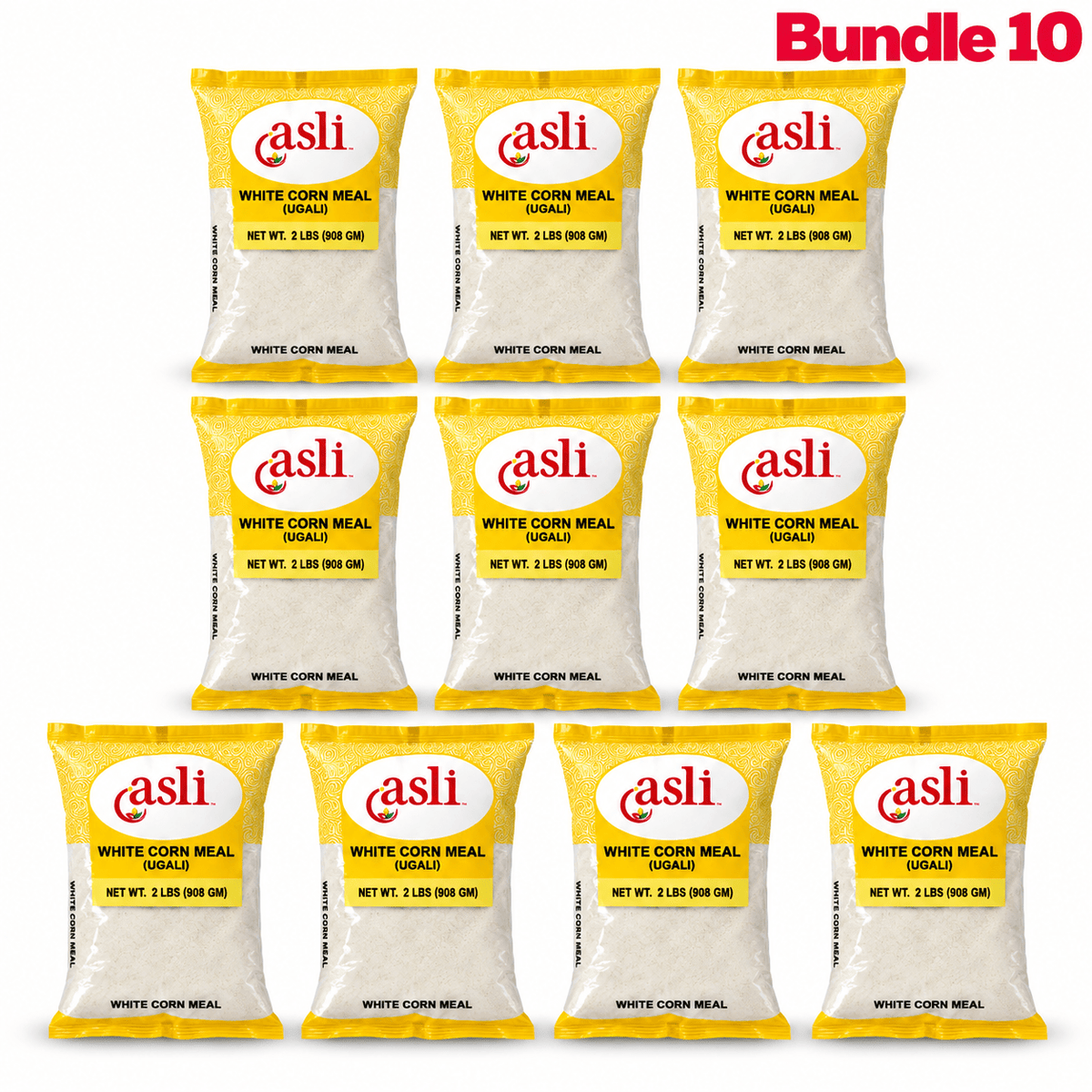 Asli White Corn Meal pack of 10 bags
