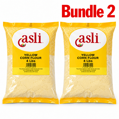 Asli Yellow Corn Flour 4lb pack of 2 bags