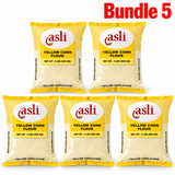 Asli Yellow Corn Flour 2lb pack of 5 bags