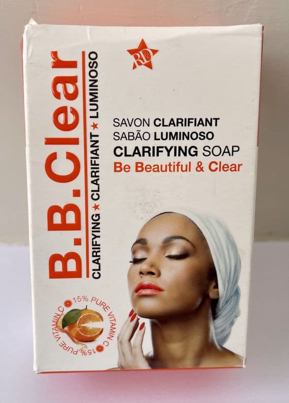 B.B. Clear Lightening Soap – Brightening and clarifying soap with AHA and fruit extracts that promotes smooth, radiant, and even-toned skin.