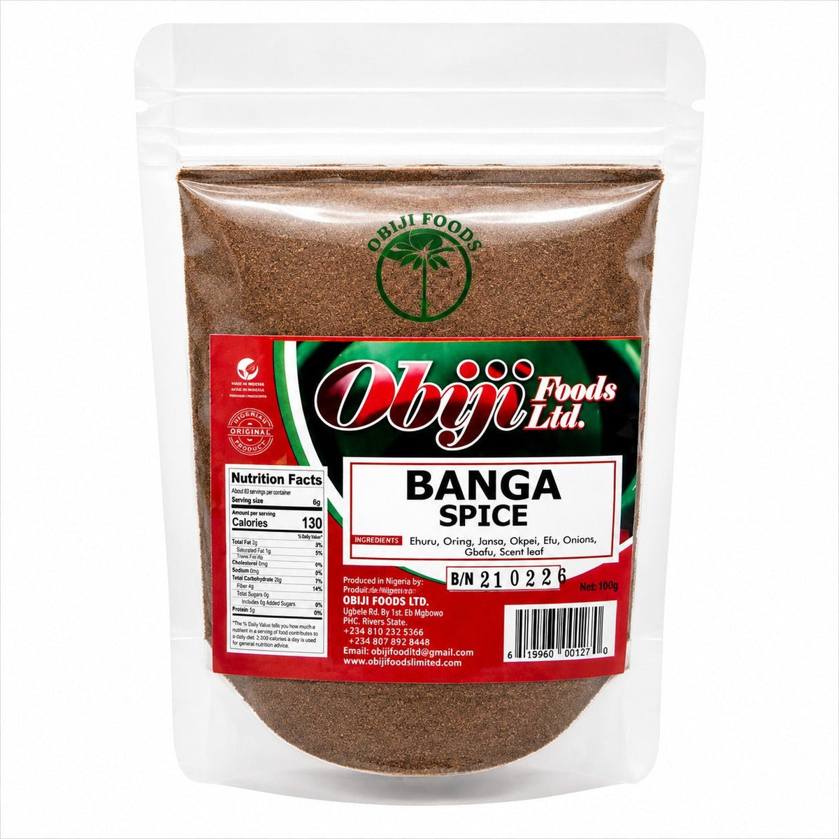 Banga soup spice 4 oz pack