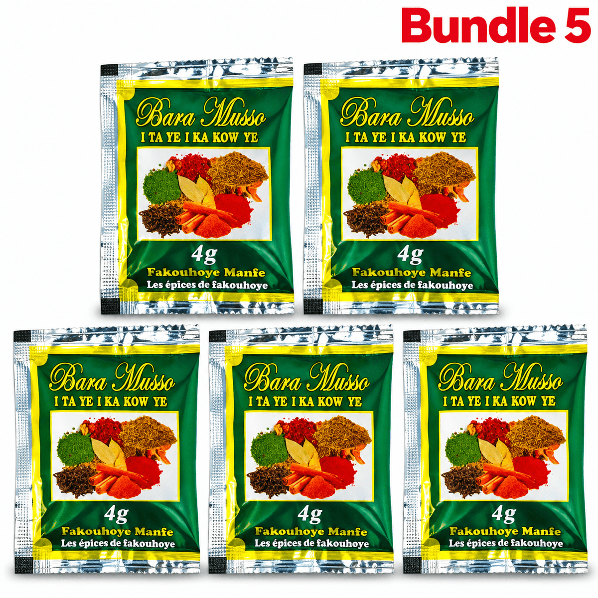 Fakouhoye Nanfe / 1 pack of 5 sachets, Bara Musso Fakouhoye Nanfe, save 4%