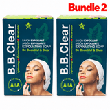 B.B. Clear Exfoliating Soap 190g pack of 2 bars