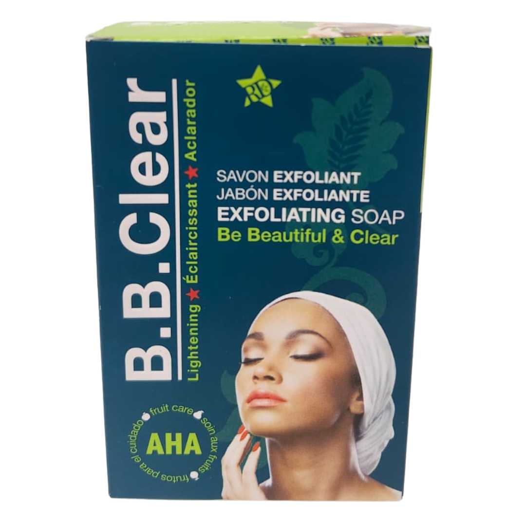 B.B. Clear Exfoliating Lightening Soap “Be Beautiful & Clear” – 190g - Yado African & Caribbean Market