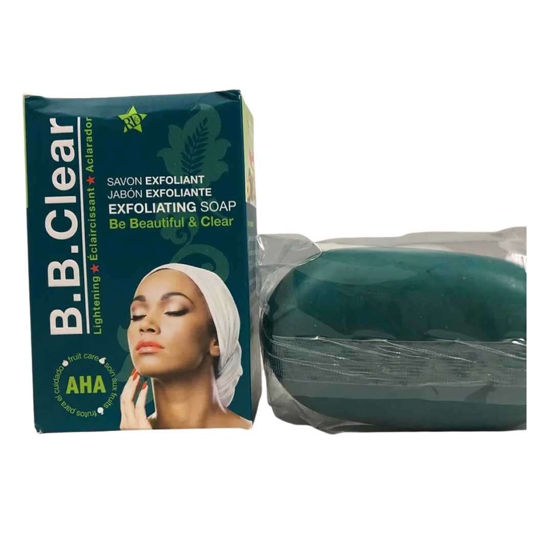 B.B. Clear Exfoliating Lightening Soap “Be Beautiful & Clear” – 190g - Yado African & Caribbean Market