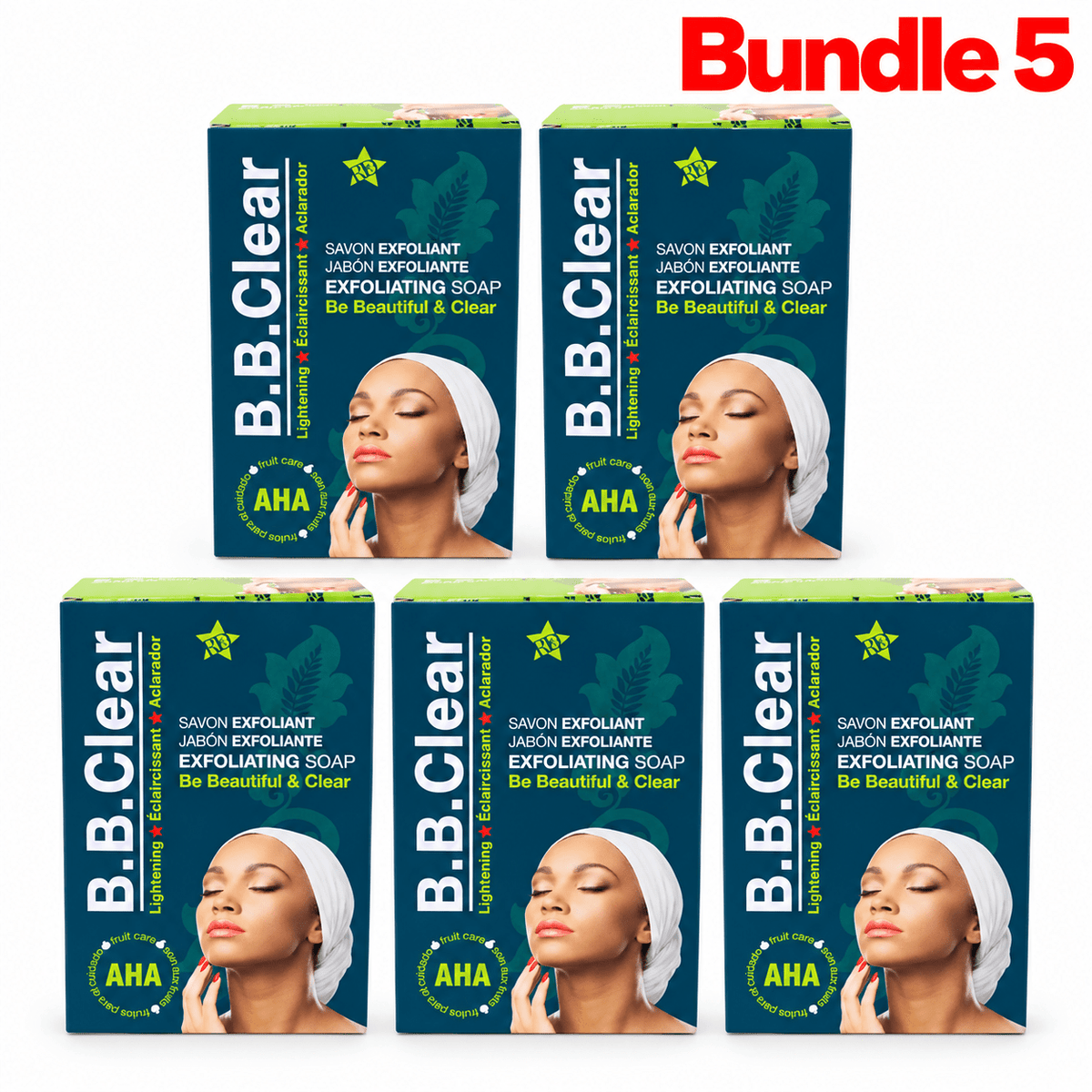 B.B. Clear Exfoliating Lightening Soap “Be Beautiful & Clear” – 190g - Yado African & Caribbean Market