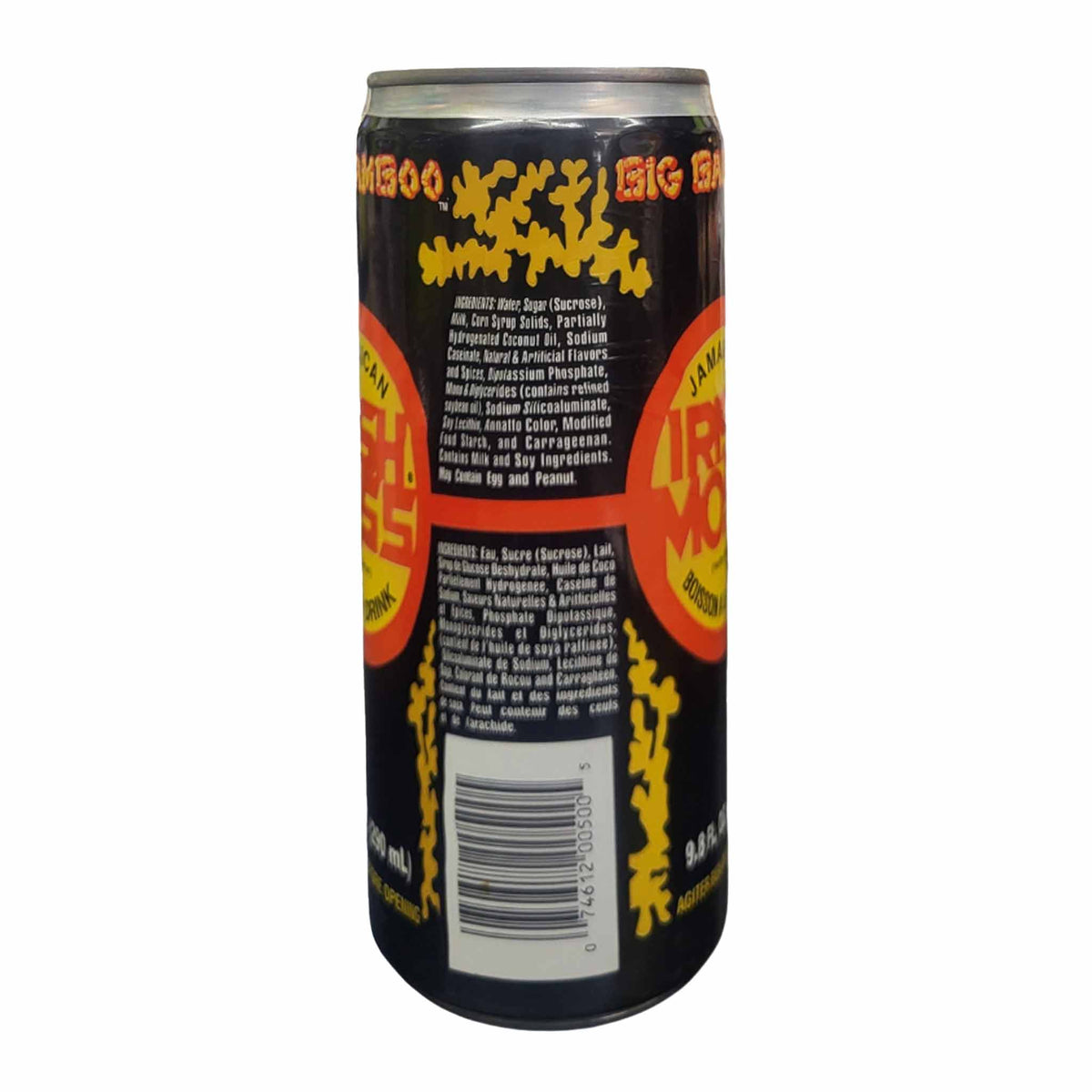 Big Bamboo Jamaican Irish Moss Vanilla Drink in a branded bottle, creamy vanilla-flavored Irish moss beverage inspired by traditional Jamaican recipes, ready to enjoy chilled.