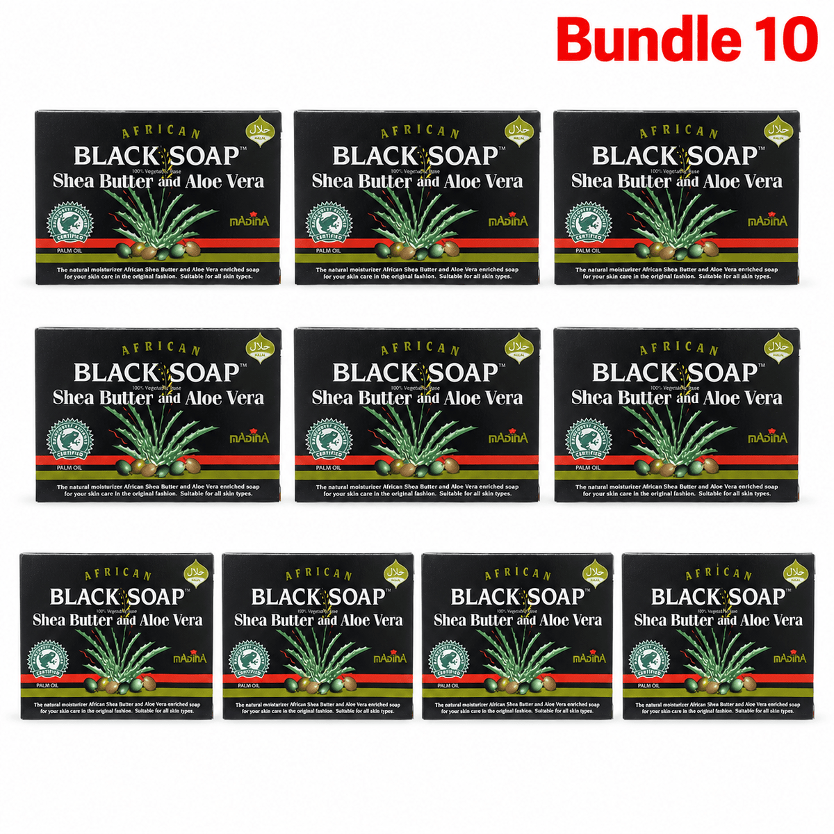 Black Soap Shea Butter and Aloe Vera | Madina Soap - Yado African & Caribbean Market