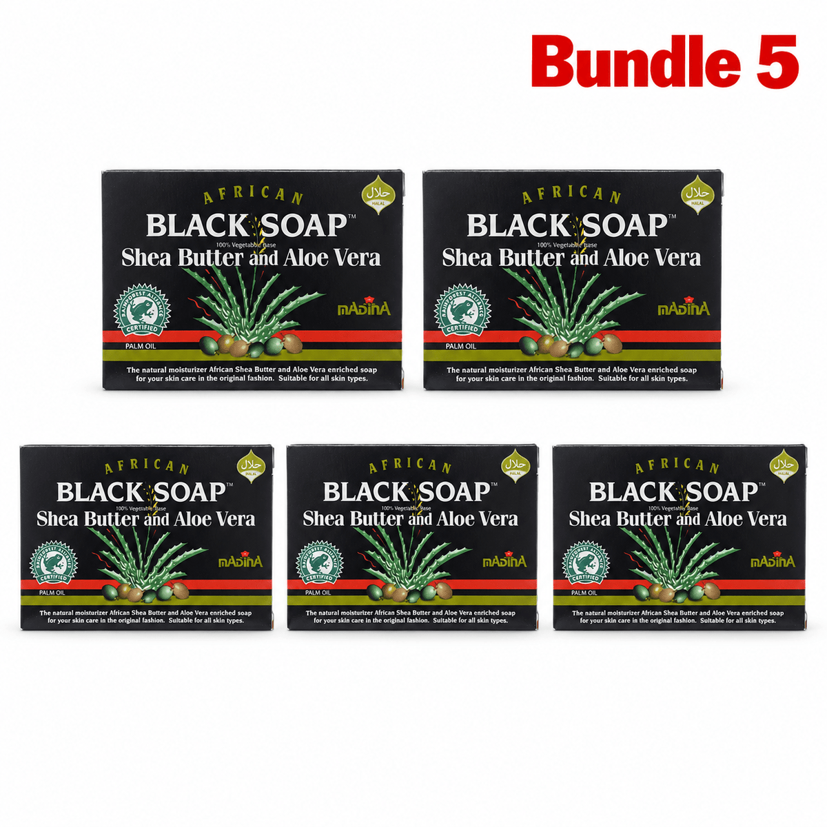 Black Soap Shea Butter and Aloe Vera | Madina Soap - Yado African & Caribbean Market