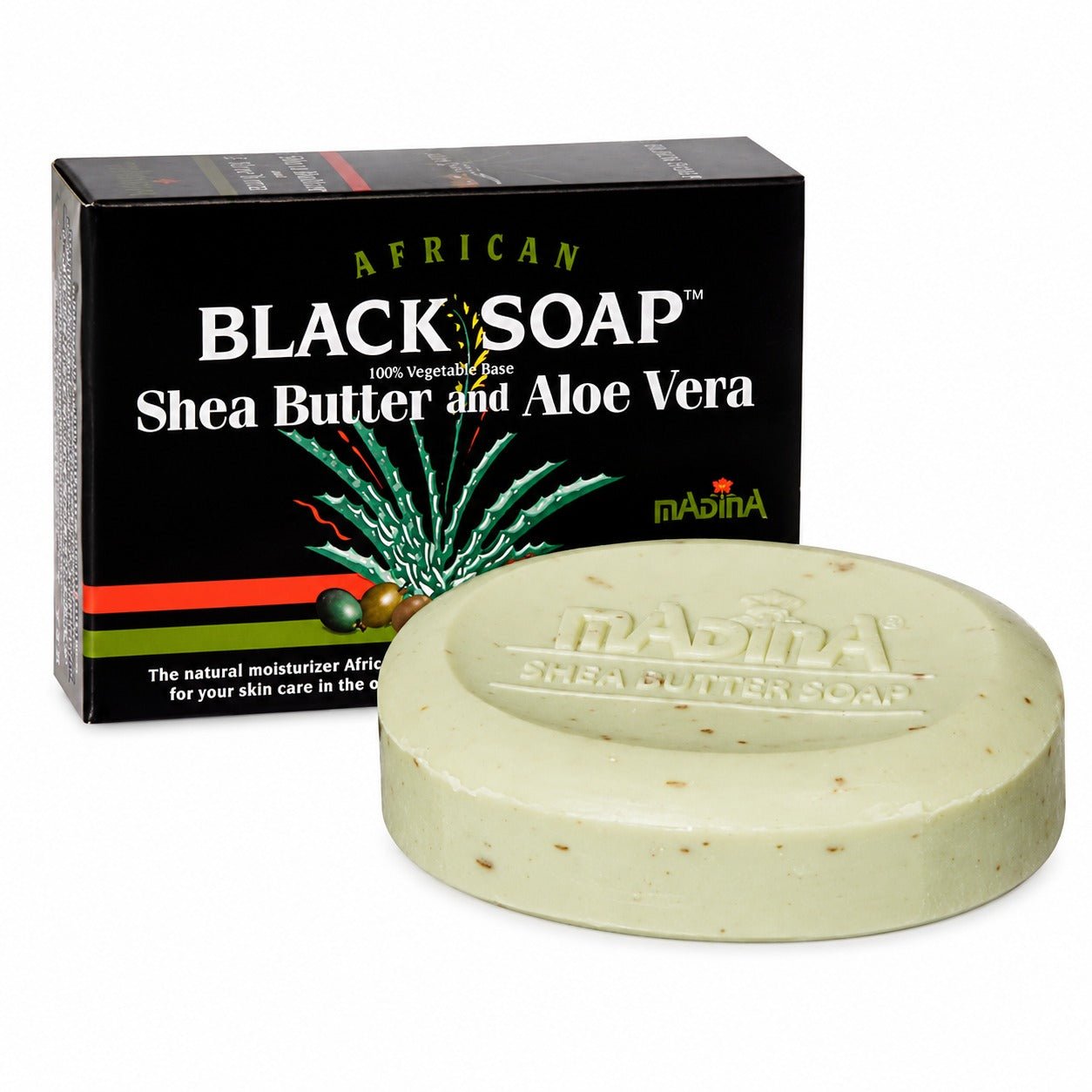 Black Soap Shea Butter and Aloe Vera | Madina Soap - Yado African & Caribbean Market
