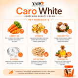Caro White Lightening Beauty Cream - 500ml Jar, Radiant Skin Formula - Yado African & Caribbean Market