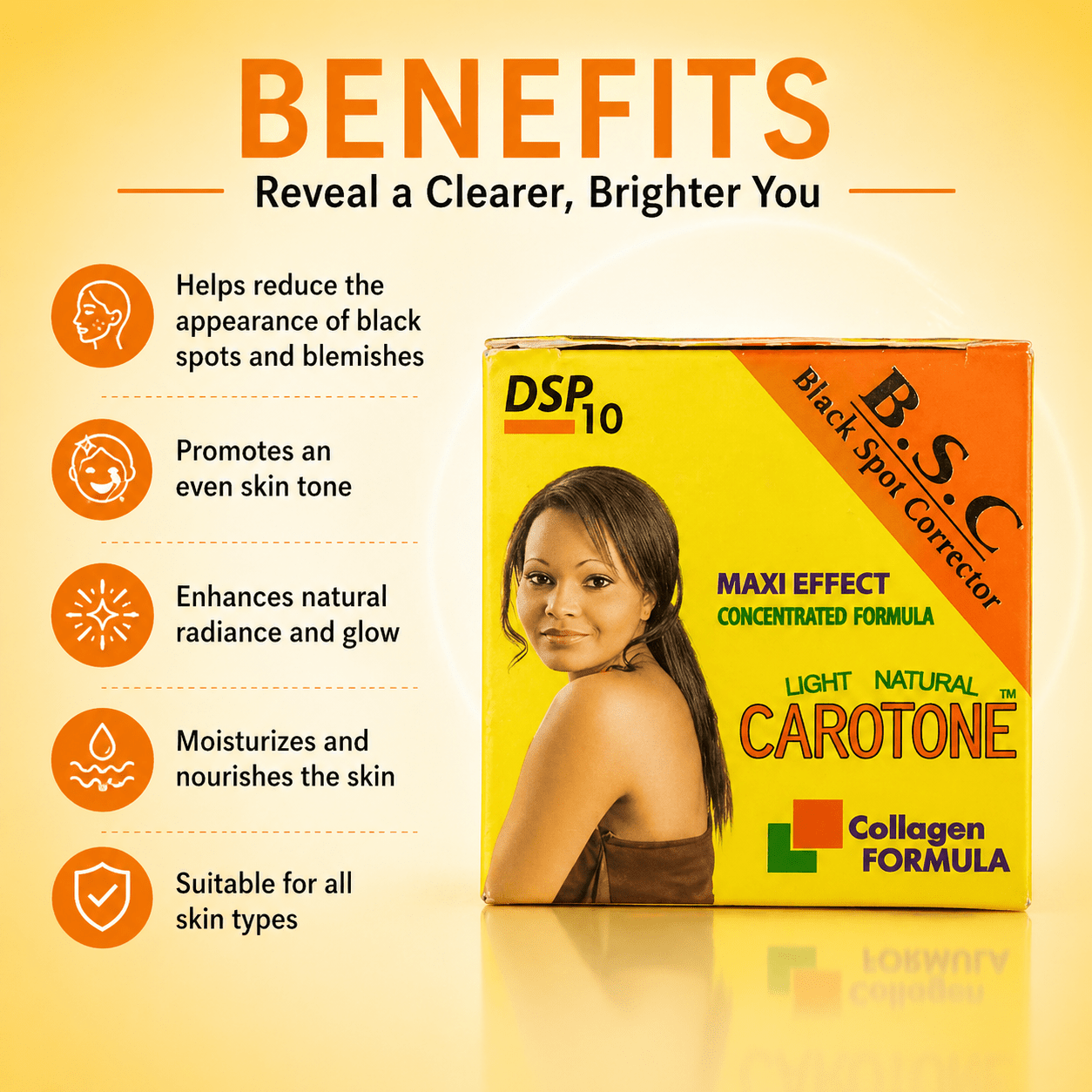 Carotone Black Spot corrector - 30ml Jar, Radiant Skin Formula - Yado African & Caribbean Market