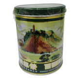 Chinese green tea (thé vert) painted metal tin