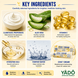 Civic Cream – Brightening & Moisturizing Cream for Radiant Skin - Ingredients