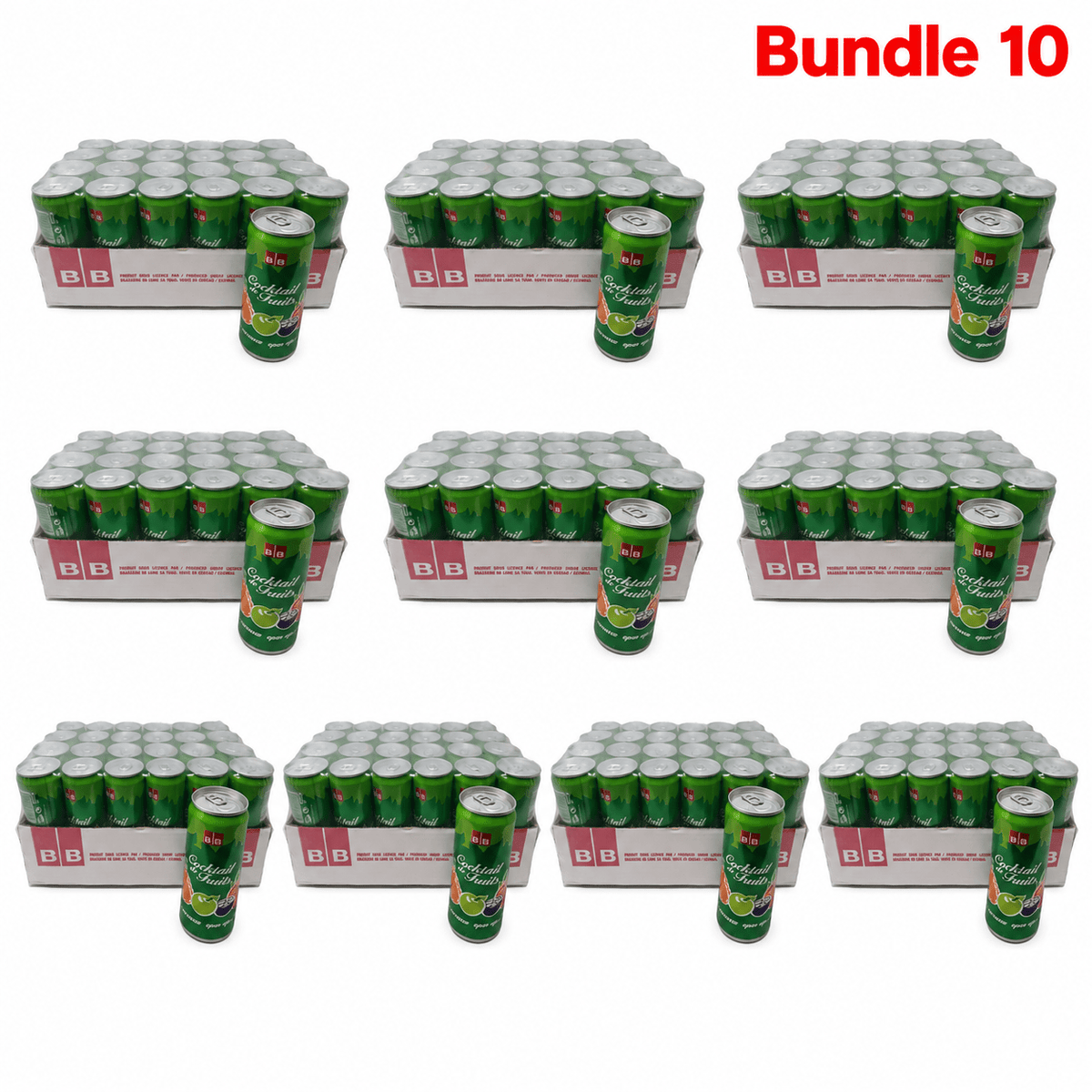Cocktail de fruits 24-can case pack of 10 cases