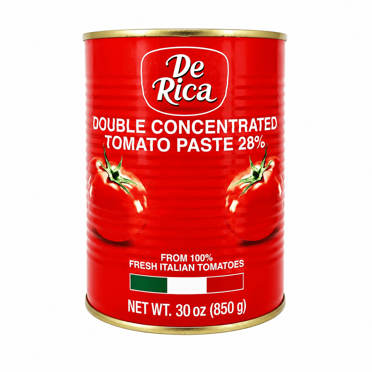De Rica Tomato Paste, rich concentrated tomato paste that adds deep tomato flavor and color to soups, stews, sauces, rice dishes, and everyday cooking.