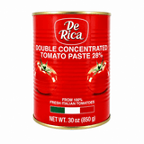 De Rica Tomato Paste, rich concentrated tomato paste that adds deep tomato flavor and color to soups, stews, sauces, rice dishes, and everyday cooking.