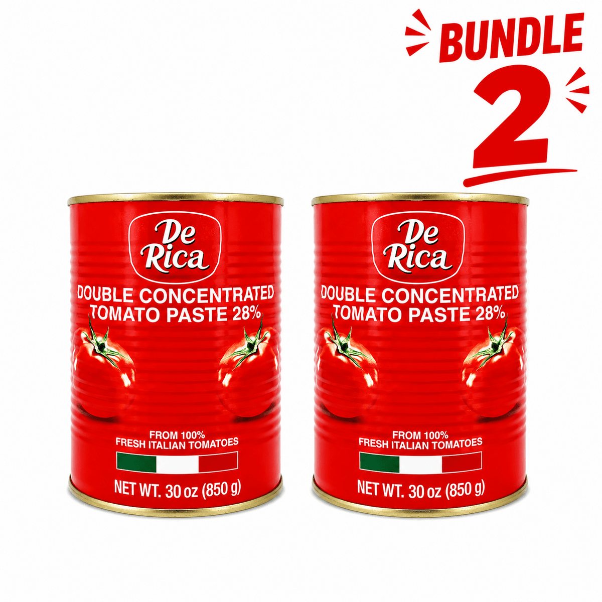 De Rica Tomato Paste 850 g pack of 2 tins