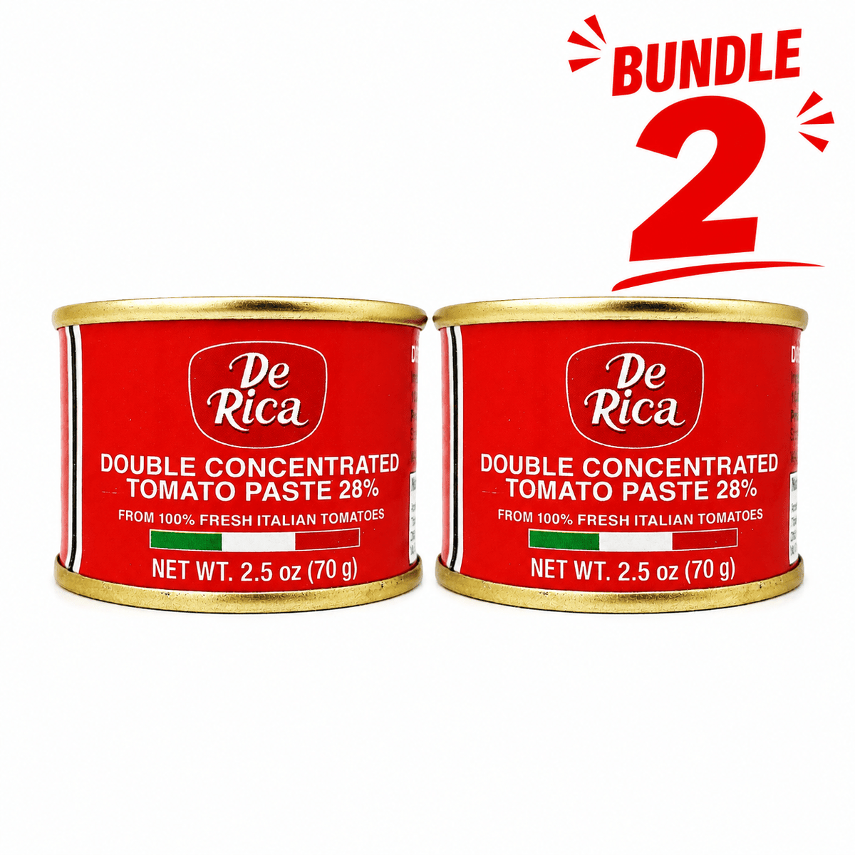 De Rica Tomato Paste 70 g pack of 2 tins
