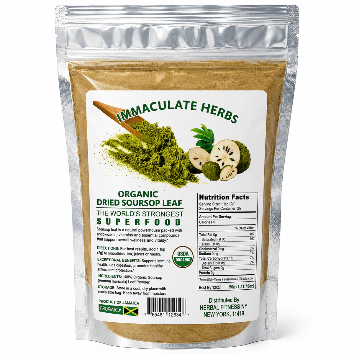 Dried Soursop Leaf | Organic Herbal Tea Leaves - Yado African & Caribbean Market