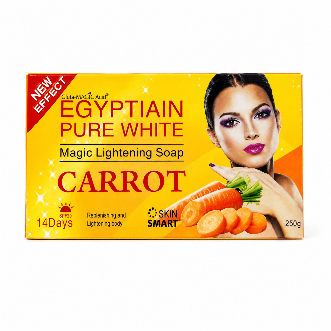 Egyptain Pure White Carrot Face & Body Soap 250g | Gentle Care - Yado African & Caribbean Market