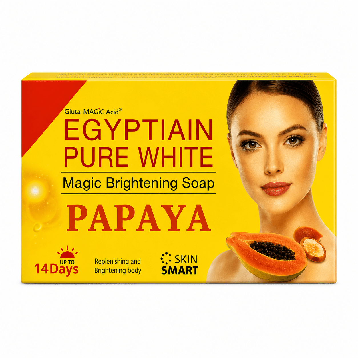 Egyptian Pure White Papaya Face & Body Bar Soap 250g - Yado African & Caribbean Market