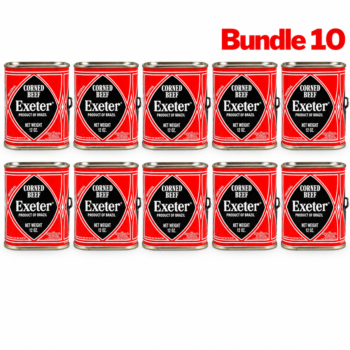 Exeter Corned Beef 12 oz pack of 10 tins