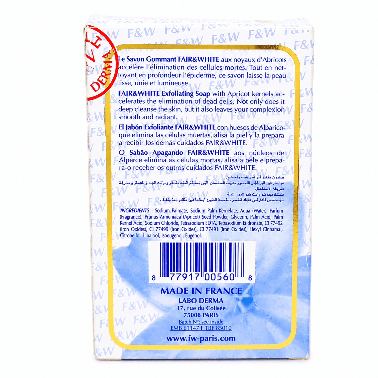 Fair & White Original Olive Oil Exfoliating Soap | 200g - Yado African & Caribbean Market