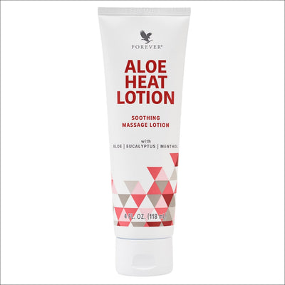 Forever Living - Aloe Heat Lotion with Menthol and Eucalyptus Fragrance, Comfort and Skin Nourishment, Vegan - Friendly Formula, 4 fl oz - Yado African & Caribbean Market