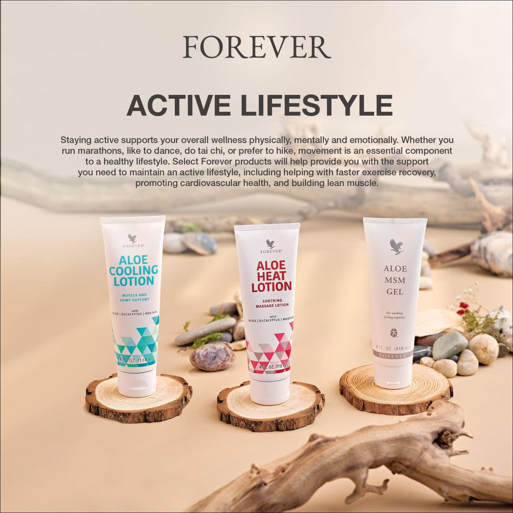 Forever Living - Aloe Heat Lotion with Menthol and Eucalyptus Fragrance Comfort and Skin Nourishment Vegan-Friendly Formula 4 fl oz