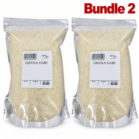 Ghana Gari Cassava Granules 2 lb pack of 2 bags