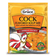 Grace Cock Flavored Soup Mix in branded packaging, Caribbean-style soup seasoning mix with rich, savory flavor, ideal for preparing traditional soups, stews, and hearty meals.