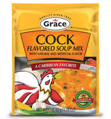 Grace Cock Flavored Soup Mix in branded packaging, Caribbean-style soup seasoning mix with rich, savory flavor, ideal for preparing traditional soups, stews, and hearty meals.