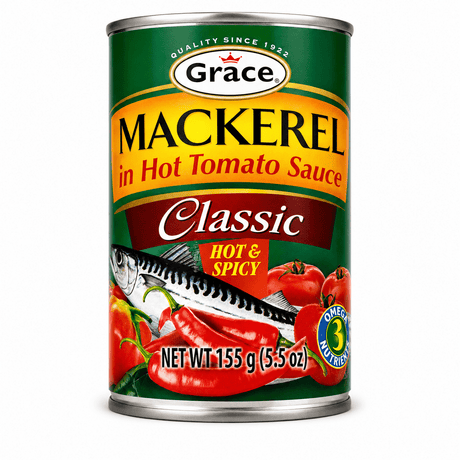 Grace Mackerel Hot & Spicy 5.5 oz | Bold Tomato Flavor - Yado African & Caribbean Market