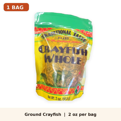 Whole Dried Crayfish, Nigerian crayfish, Traditional Taste 2 oz bag - Yado African & Caribbean Market
