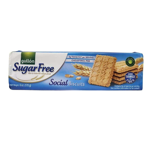 Gullon Sugar Free Fiber Cookies, 6 oz.