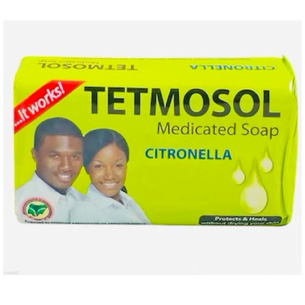 Box of Tetmosol Medicated Soap with Citronella on a white background