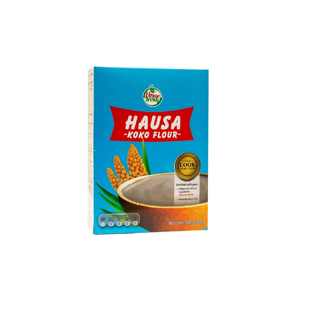 Homefresh Hausa Koko 800 g resealable pouch – traditional West African millet cereal for creamy spiced porridge