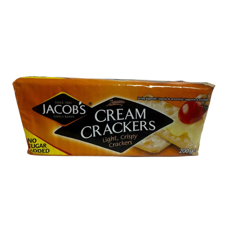 Jacob’s Cream Crackers – Light, Crispy & Simply Baked | No Sugar Added | 200g - Yado African & Caribbean Market