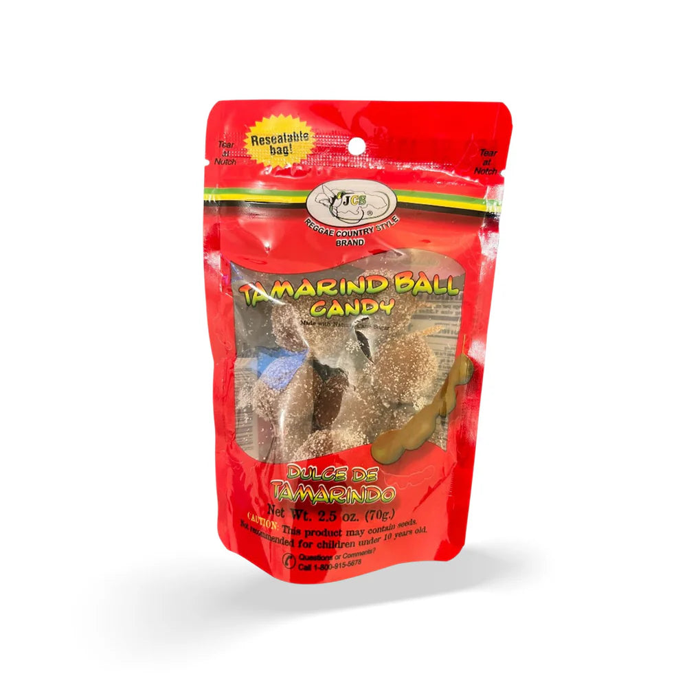 JSC Jamaican Country Style Tamarind Ball – Traditional Jamaican sweet and tangy tamarind candy made from real tamarind pulp.