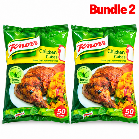 Knorr Chicken Bouillon Cubes 50 Count pack of 2 bags