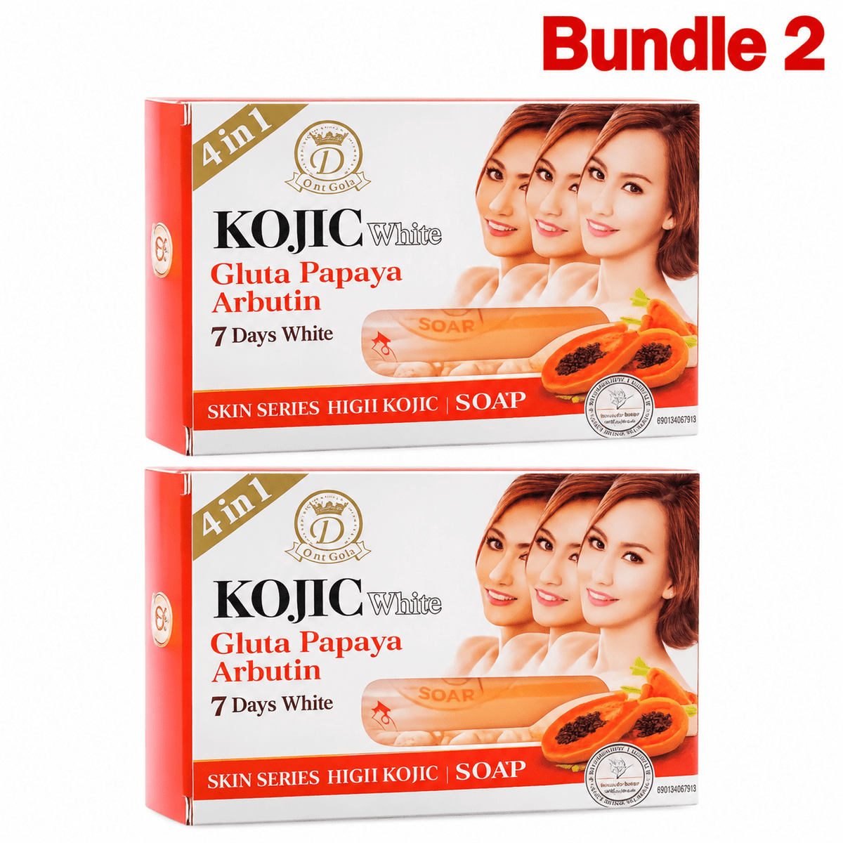 Kojic White Gluta Papaya Arbutin 7 Days White Soap 160 ml - Yado African & Caribbean Market